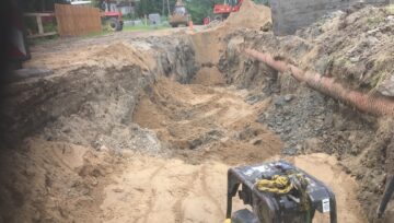 Budowa kanalizacji w Myślęcinie